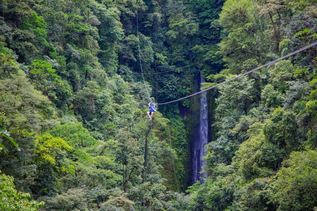 zipline La Fortuna Waterfall Tours Arenal Costa Rica