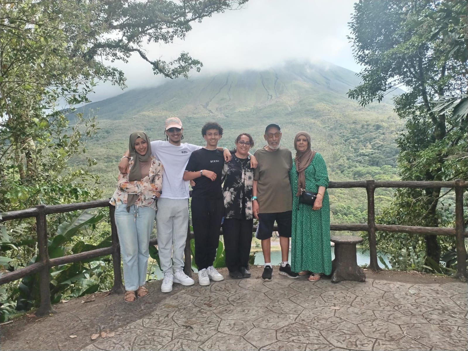 family exploring the rainforest of Costa Rica